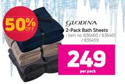 Glodina 2 Pack Bath Sheets-Per Pack