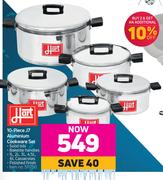 Hart 10 Piece J7 Aluminium Cookware Set