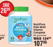 NutriPure Kids Multi Vitamin Complete-60 Gummies