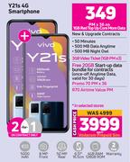 2 x Vivo Y21s 4G Smartphone-On 1GB Red Top Up Core More Data + On Promo 70