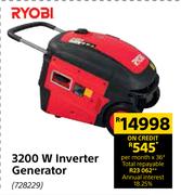Ryobi 3200 W Inverter Generator 728229