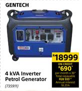 Gentech 4 kVA Inverter Petrol Generator 735911