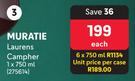 Muratie Laurens Campher-750ml Each