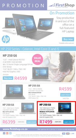 First Shop : HP Laptop (4 Dec - 11 Dec 2018), page 1