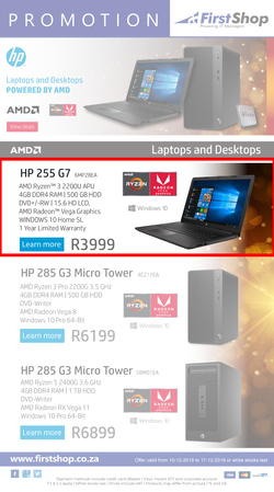 First Shop : HP Laptop And Desktop Promo (10 Dec - 17 Dec 2019), page 3