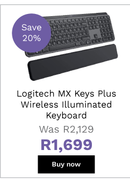 Logitech MX Keys Plus Wireless Illuminated Keyboard