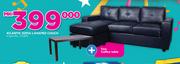 Atlantic Sofia L-Shaped Couch With Free Coffee Table