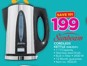 Sunbeam 1.7Ltr Cordless Kettle SSK2521