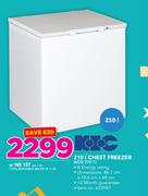 KIC 210Ltr Chest Freezer KCG 210 1