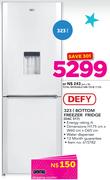 Defy 323Ltr Bottom Freezer Fridge DAC517