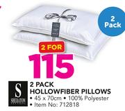 Sheraton 2 Pack Hollowfiber Pillows-For 2