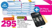 Addis 50 Piece Storage Set 92242+ 24 Piece Cutlery Set