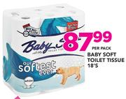 Baby Soft Toilet Tissue-18's Per Pack