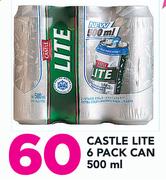 Castle Lite 6 Pack Can-500ml