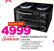 Sunbeam Forno Compacto 20Ltr SCO-200
