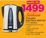 Sunbeam Chaleira Electrica Sem Fio 1.7Ltr SSK2521