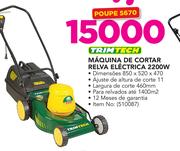 Trimtech Máquina de Cortar relva Eléctrica 2200W