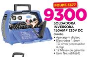 Soldadora Inversora 160 AMP 220V DC W4090