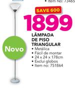 Lâmpada De Piso Triangular