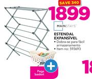 Mainstays Estendal Expansível Plus Pegs Basket