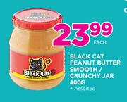 Black Cat Peanut Butter Smooth/Crunchy Jar-400gm