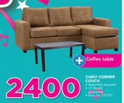 Carly Corner Couch Plus Coffee Table