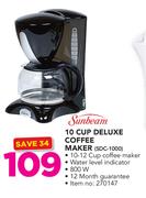 Sunbeam 10 Cup Deluxe Coffee Maker