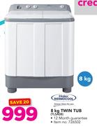Haier Thermocool 8Kg Twin Tub TLSA08