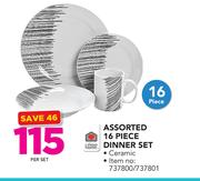Always Home Assorted 16 Piece Dinner Set-Per Set