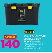 Addis 150Ltr Roughtote Storage Box Black
