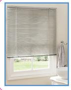 Decorland Ready Made 25MM Aluminium Venetian Blinds Silver-600 W x 1000 H mm