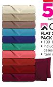 Casa Flat Sheet Pack King