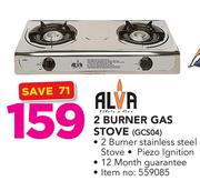 Alva 2 Burner Gas Stove GCS04