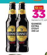 Guiness Extra Stout-12 x 330ml