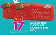 Golden Tree Chocolate Kingsbite Bar-3 x 100g