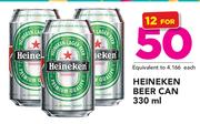 Heineken Beer Can-12 x 330ml