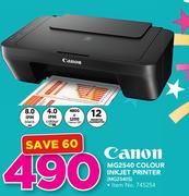 Canon MG2540 Colour Inkjet Printer 