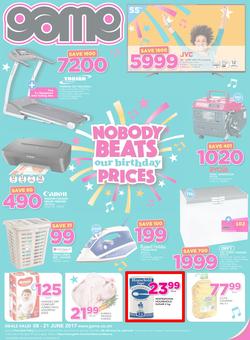 Game Zambia : Nobody Beats Our Birthday Prices (8 June - 21 June 2017), page 1