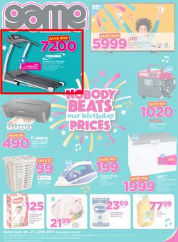 Game Zambia : Nobody Beats Our Birthday Prices (8 June - 21 June 2017), page 1