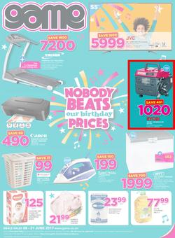 Game Zambia : Nobody Beats Our Birthday Prices (8 June - 21 June 2017), page 1