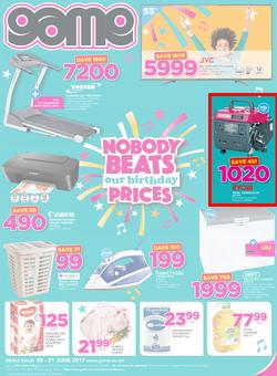 Game Zambia : Nobody Beats Our Birthday Prices (8 June - 21 June 2017), page 1