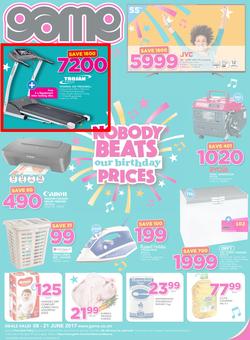 Game Zambia : Nobody Beats Our Birthday Prices (8 June - 21 June 2017), page 1