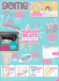 Game Zambia : Nobody Beats Our Birthday Prices (8 June - 21 June 2017), page 1