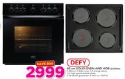 Defy 60cm Solid Oven And Hob DCB006