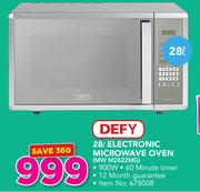 Defy 28Ltr Electronic Microwave Oven MW M2822MG