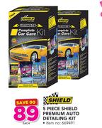 Shield 5 Piece Premium Auto Detailing Kit-Each