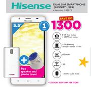 Hisense Dual Sim Smartphone Infinity U989 Free Speaker & Phone Cover