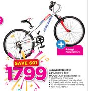 Raleigh 24" MXR FS 6ER Mountain Bike MXR24-16 Plus Raleigh Kids Helmet