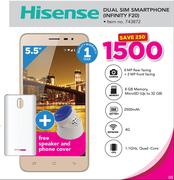 Hisense Dual Sim Smartphone Infinity F20 Free Speaker & Phone Cover