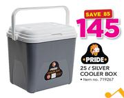 Pride 25Ltr Silver Cooler Box